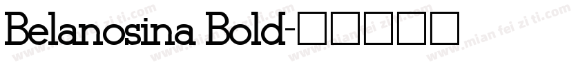 Belanosina Bold字体转换